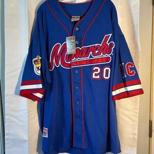 NLBM Negro League Kansas City Monarchs‎ Baseball Jersey XXXXL Authentic NWT
